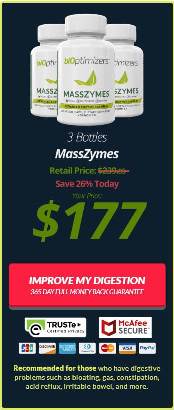 Biotimizers Masszymes 3 bottle